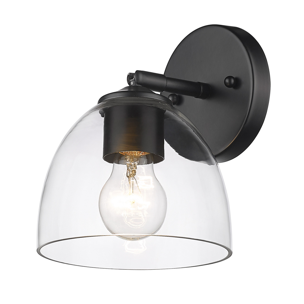 Golden Lighting Roxie 1-light Wall Sconce in Matte Black